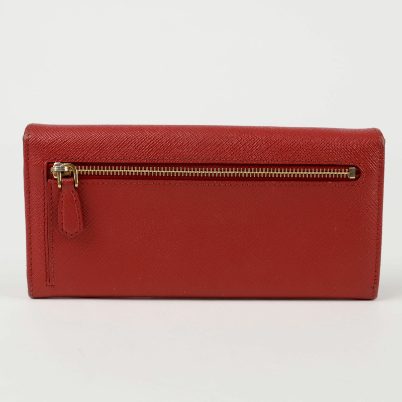 PRADA 1M1132 金屬Logo長錢包-3
