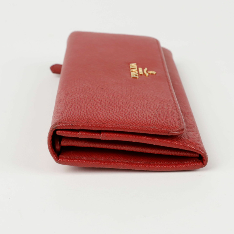 PRADA 1M1132 金屬Logo長錢包-5