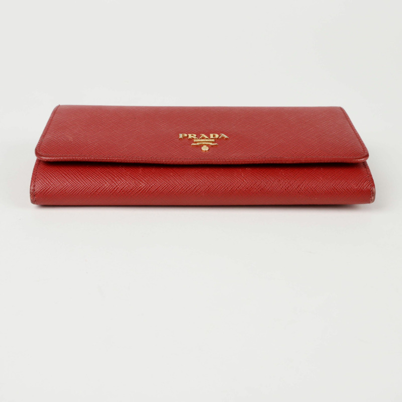 PRADA 1M1132 金屬Logo長錢包-7