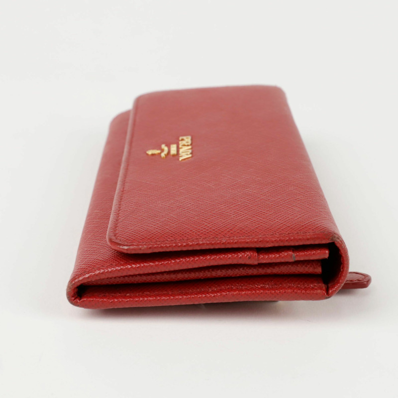PRADA 1M1132 金屬Logo長錢包-9