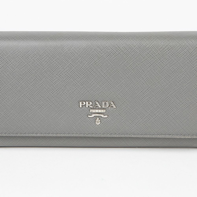 PRADA 1M1132 金屬Logo長錢包-2