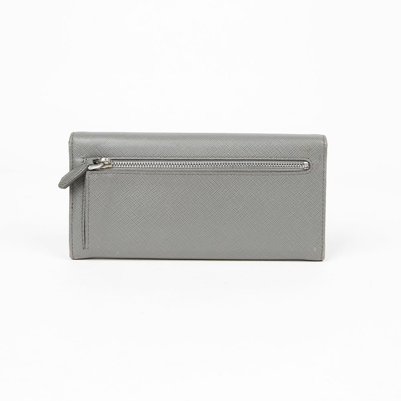 PRADA 1M1132 金屬Logo長錢包-3