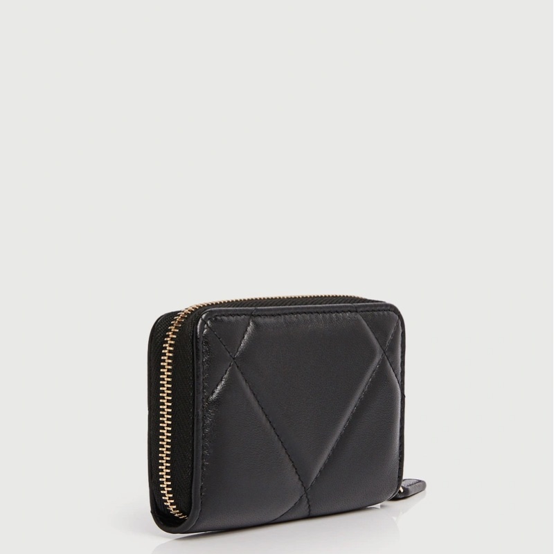 Chanel Chanel 19系列經典金屬菱紋小羊皮拉鍊零錢包-6