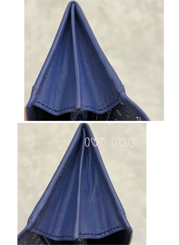 GUCCI 古馳 256348 互扣式掀蓋 長皮夾 藍色皮革 長夾 正品 二手精品-24