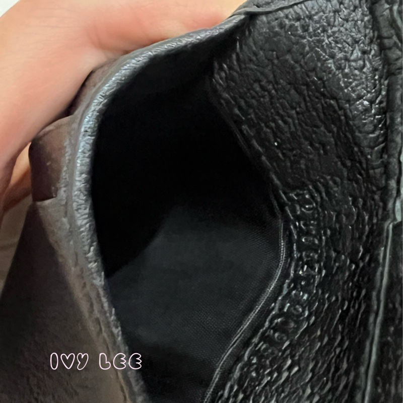 GUCCI 古馳 523664 經典Animalier系列皮革 蜜蜂裝飾對開8卡 短夾 經典黑 正品 二手精品-2