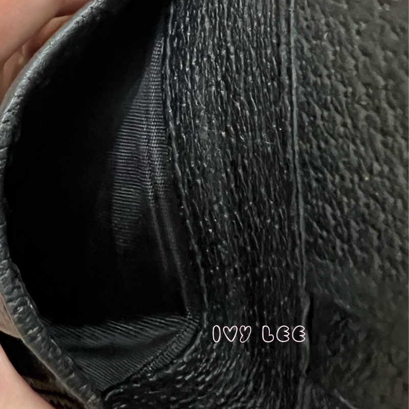 GUCCI 古馳 523664 經典Animalier系列皮革 蜜蜂裝飾對開8卡 短夾 經典黑 正品 二手精品-3