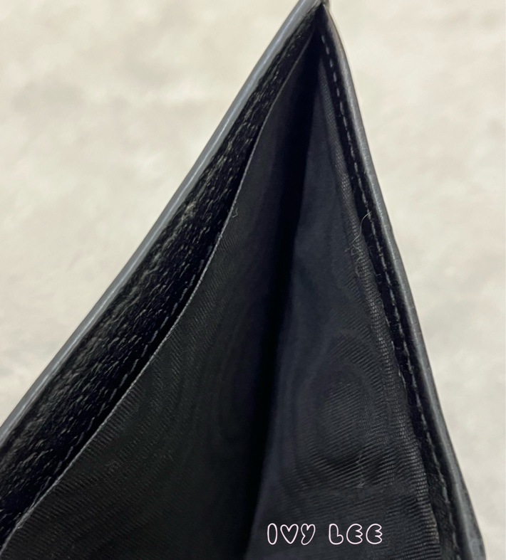 GUCCI 古馳 523664 經典Animalier系列皮革 蜜蜂裝飾對開8卡 短夾 經典黑 正品 二手精品-5