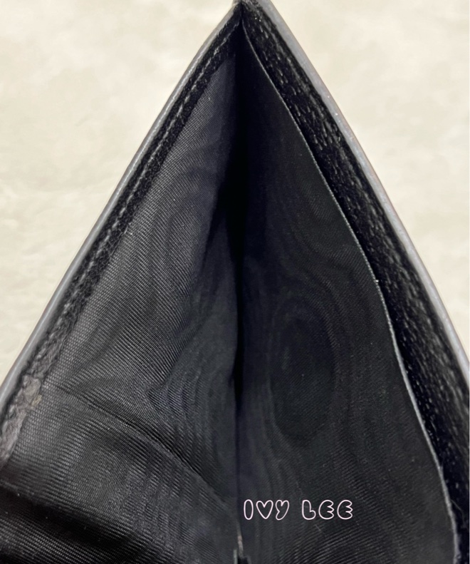 GUCCI 古馳 523664 經典Animalier系列皮革 蜜蜂裝飾對開8卡 短夾 經典黑 正品 二手精品-6