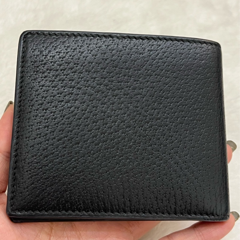 GUCCI 古馳 523664 經典Animalier系列皮革 蜜蜂裝飾對開8卡 短夾 經典黑 正品 二手精品-18