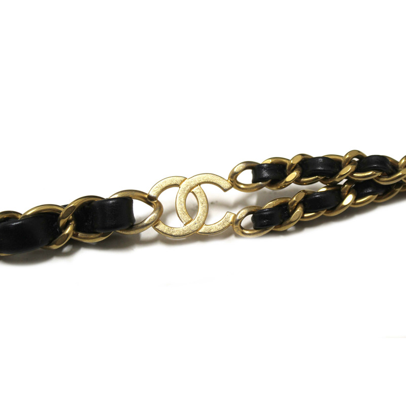 Chanel Black Chanel 22 Calfskin Leather Drawstring Chain Backpack-10