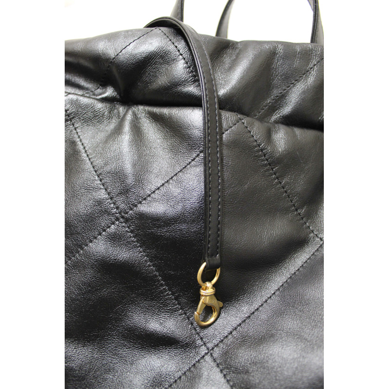 Chanel Black Chanel 22 Calfskin Leather Drawstring Chain Backpack-15