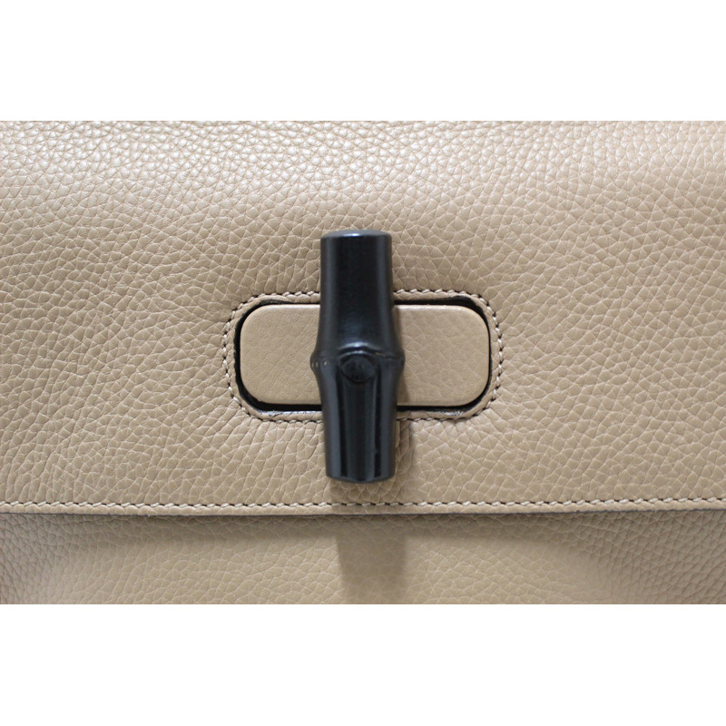 Gucci Bamboo Daily Top Handle Caramel Handbag-10
