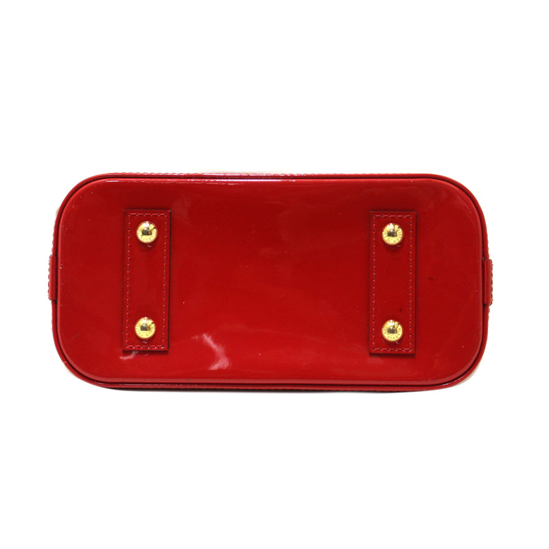 Louis Vuitton Red Vernis Leather Alma BB Hand/Crossbody Bag-5
