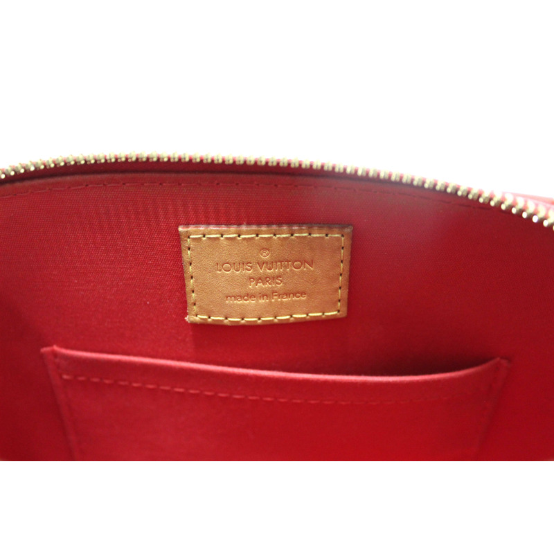 Louis Vuitton Red Vernis Leather Alma BB Hand/Crossbody Bag-15