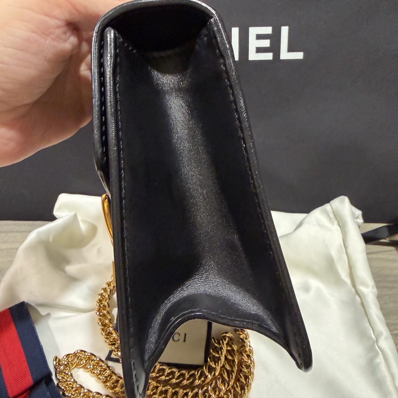 Gucci 經典sylvie 鏈條斜背包🌹-3