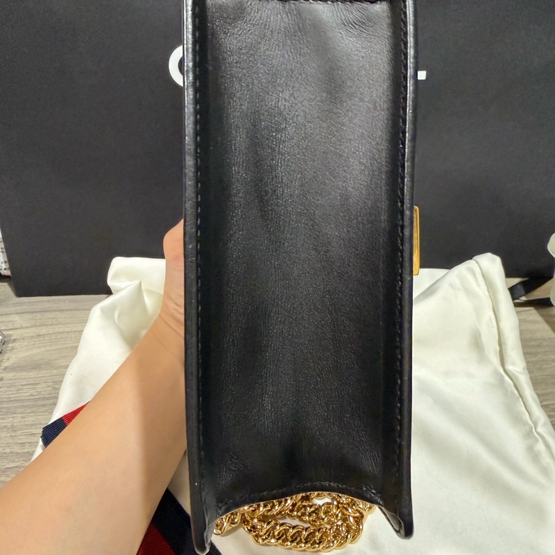 Gucci 經典sylvie 鏈條斜背包🌹-9