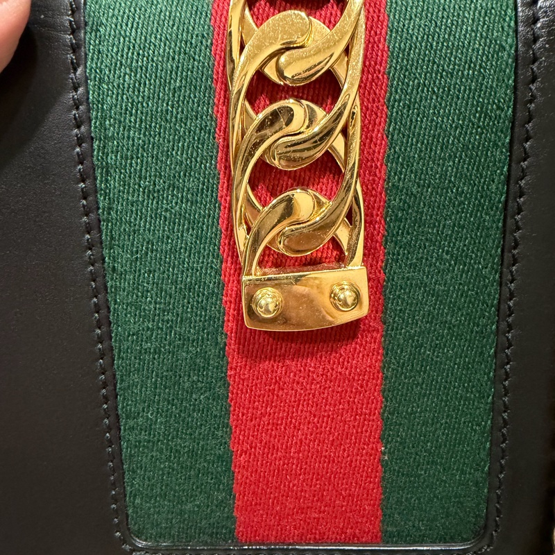 Gucci 經典sylvie 鏈條斜背包🌹-12