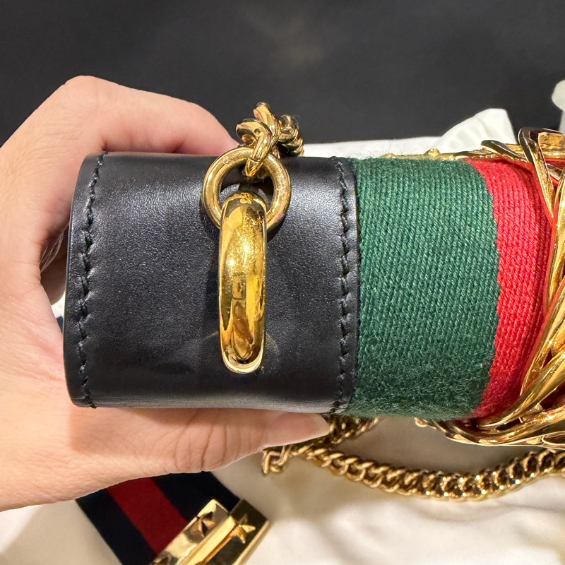 Gucci 經典sylvie 鏈條斜背包🌹-14