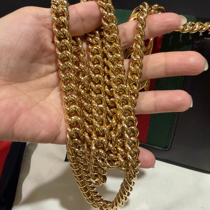 Gucci 經典sylvie 鏈條斜背包🌹-21