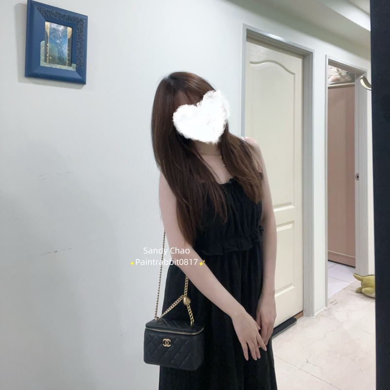 ෆ Chanel愛心調節扣化妝盒的包🖤-3