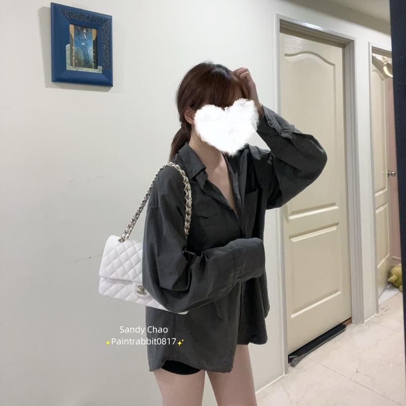 ෆ Chanel 白色荔枝Cf中號🤍芯片款-4