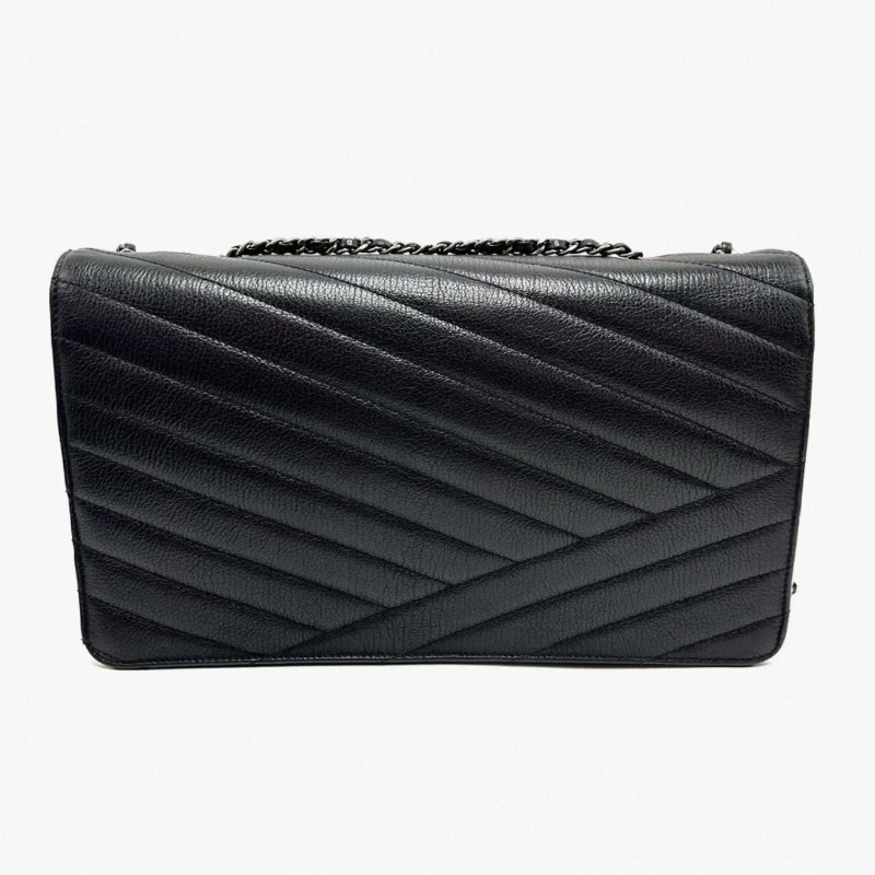 CHANEL 黑銀2.55系列肩背斜背郵差包30*17*7 98新配件塵袋保卡-5