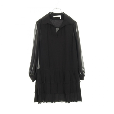 SEE BY CHLOE 層疊洋裝 聚酯黏膠混紡 黑色 二手 女款 #36