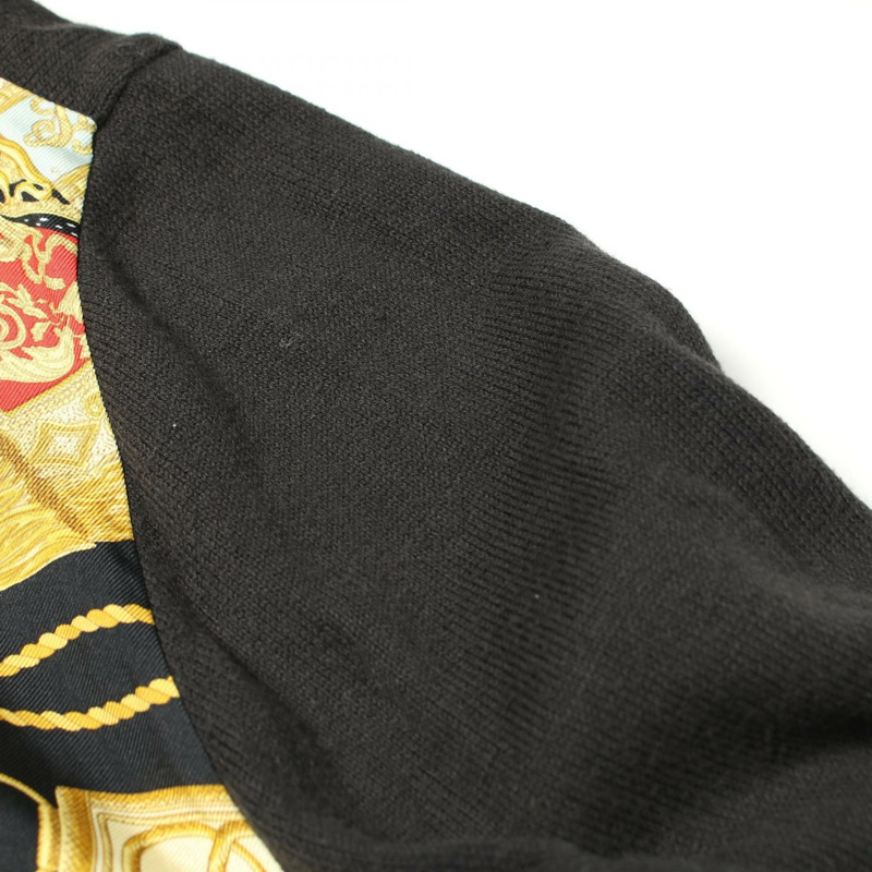 HERMES Twillaines Poste et Cavalerie Polo 衫上衣絲棉羊絨 #S-7