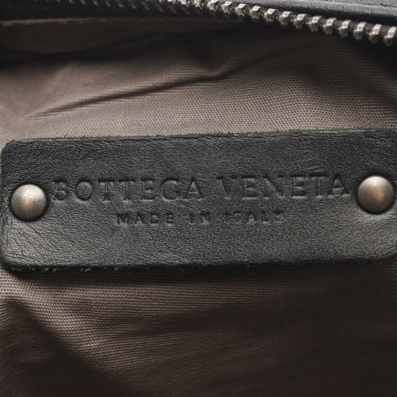 BOTTEGA VENETA Intrecciato 編織腰包/臀包/腰帶包/皮包/黑色二手男士-3