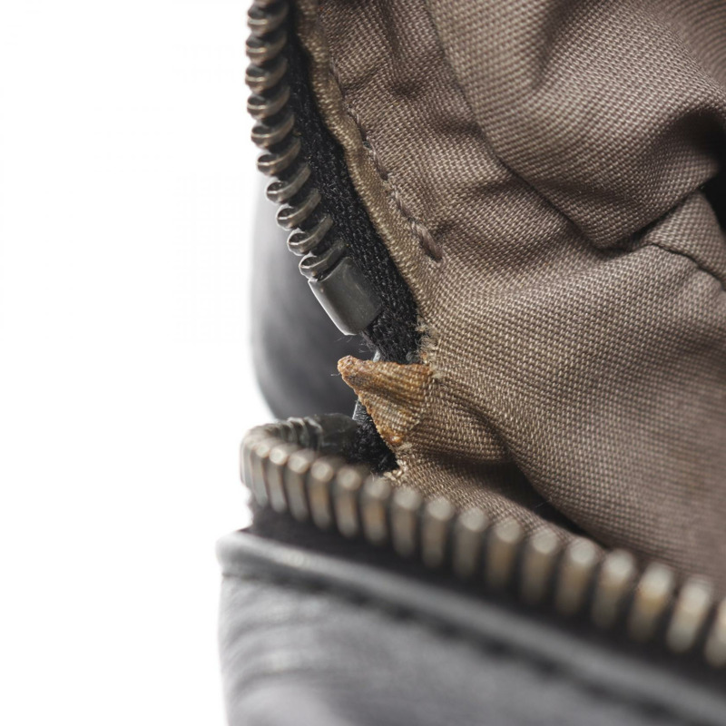 BOTTEGA VENETA Intrecciato 編織腰包/臀包/腰帶包/皮包/黑色二手男士-5