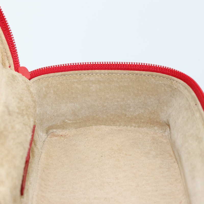 【日本直送】GUCCI 馬銜扣化妝包 手提包 麂皮 紅色 金色 032 1705 0141 Auth 145653-17