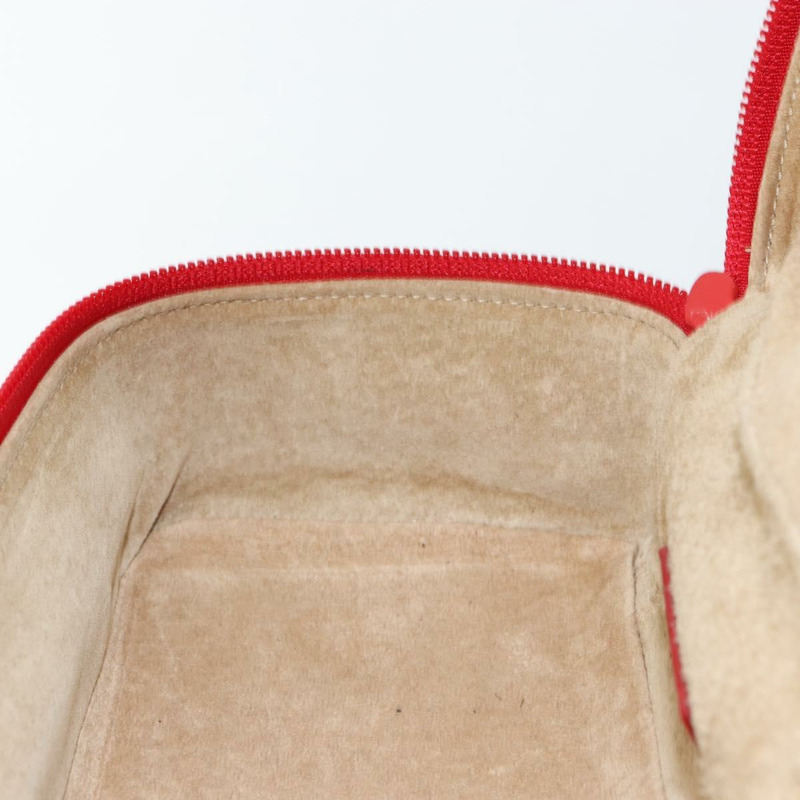 【日本直送】GUCCI 馬銜扣化妝包 手提包 麂皮 紅色 金色 032 1705 0141 Auth 145653-18