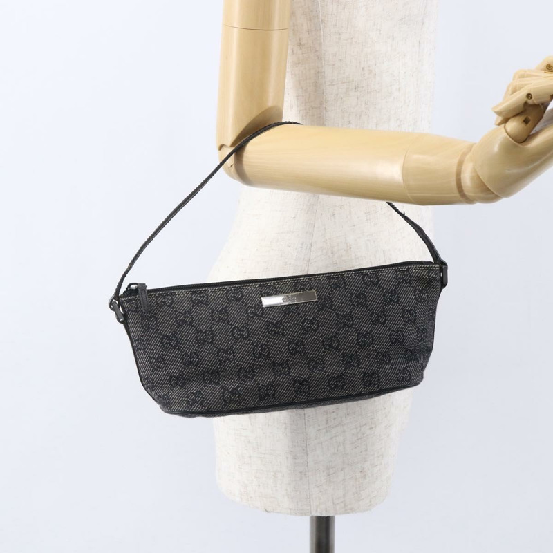 【日本直送】GUCCI GG帆布配件包 灰色銀色 07198 正品 150991-20