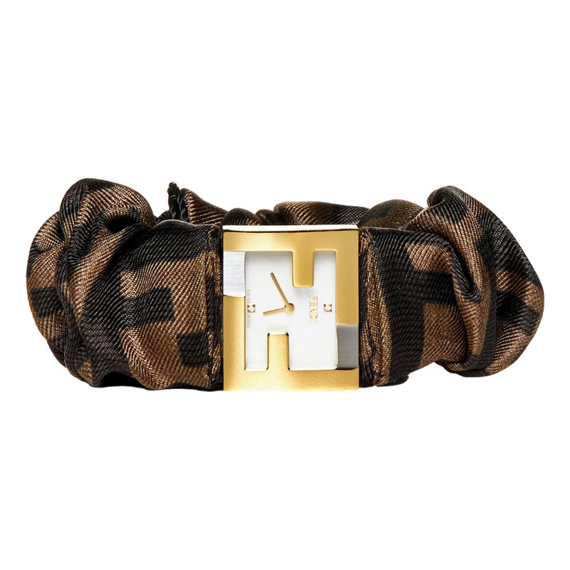 FENDI 芬迪 Fendimania Baguette FF 錶圈 長方形 瑞士製 腕錶 女錶 手錶-6