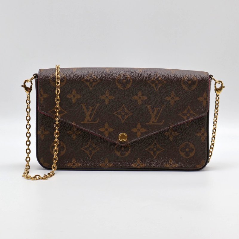 LOUIS VUITTON 經典三合一WOC鍊包 - 玫紅-0