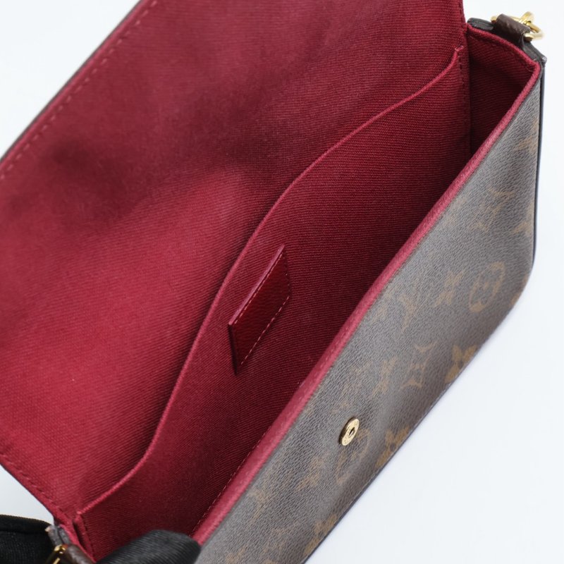 LOUIS VUITTON 經典三合一WOC鍊包 - 玫紅-2