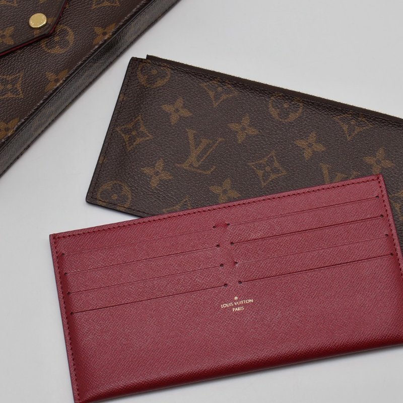 LOUIS VUITTON 經典三合一WOC鍊包 - 玫紅-3