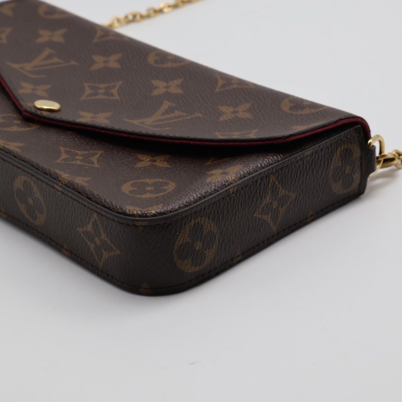 LOUIS VUITTON 經典三合一WOC鍊包 - 玫紅-5