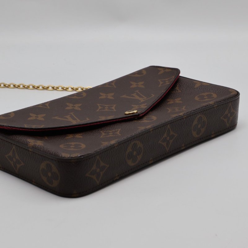 LOUIS VUITTON 經典三合一WOC鍊包 - 玫紅-7