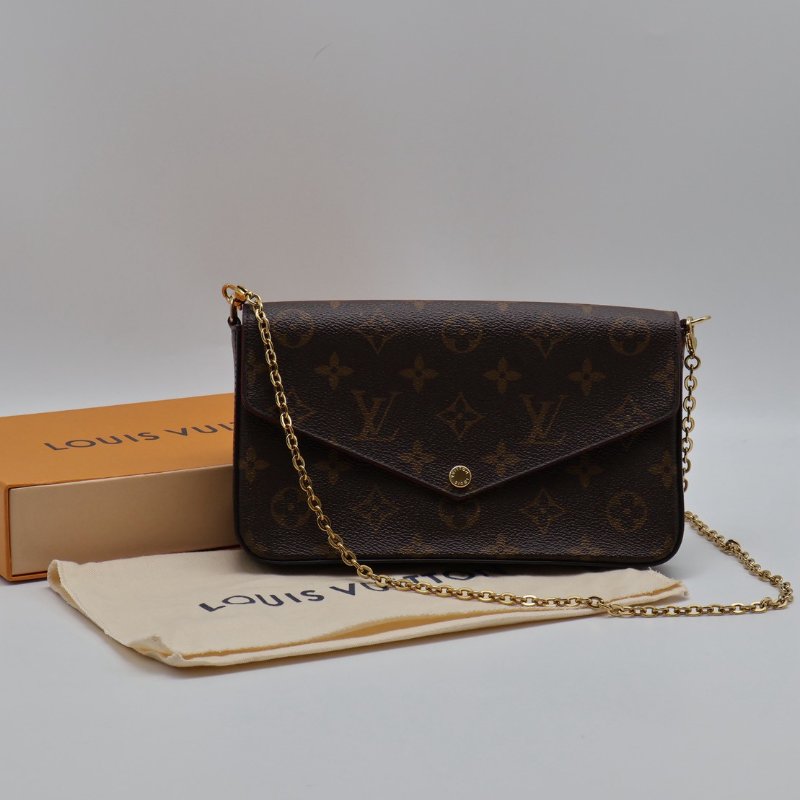 LOUIS VUITTON 經典三合一WOC鍊包 - 玫紅-10