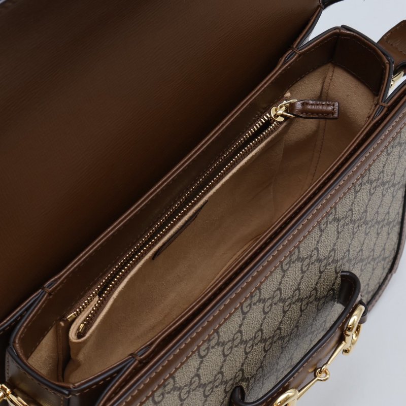 GUCCI Horsebit 1955馬銜釦馬鞍包 - 中號棕-2