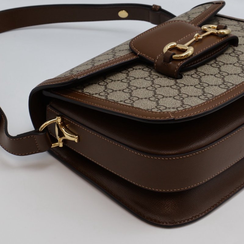 GUCCI Horsebit 1955馬銜釦馬鞍包 - 中號棕-4