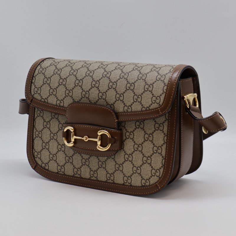 GUCCI Horsebit 1955馬銜釦馬鞍包 - 中號棕-6