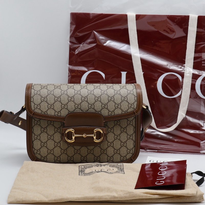 GUCCI Horsebit 1955馬銜釦馬鞍包 - 中號棕-8