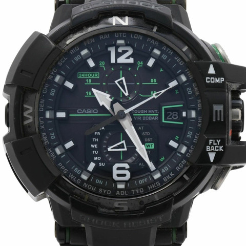 卡西歐 G-SHOCK Master of G Air Gravitymaster GWA11001A3JF 黑色樹脂男士模擬手錶