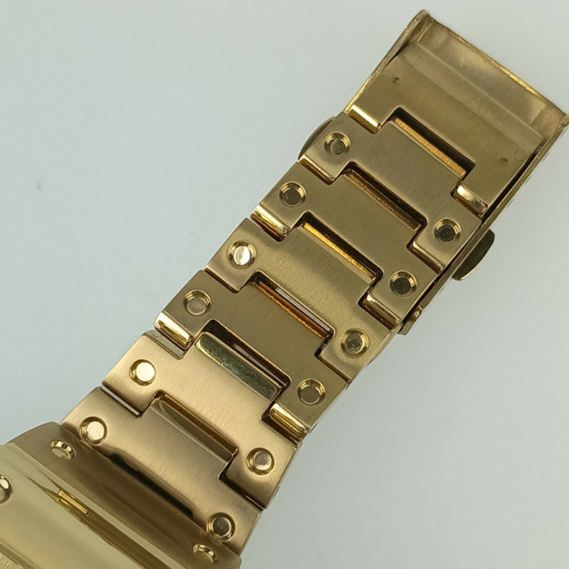 卡西歐 G-SHOCK 全金屬 5000 系列 GMWB5000GD9JF 男士金色電子錶帶-5