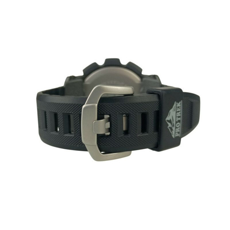 卡西歐 Pro Trek 三重感應器 PRW20001ER 黑色橡膠男士數位手錶-6