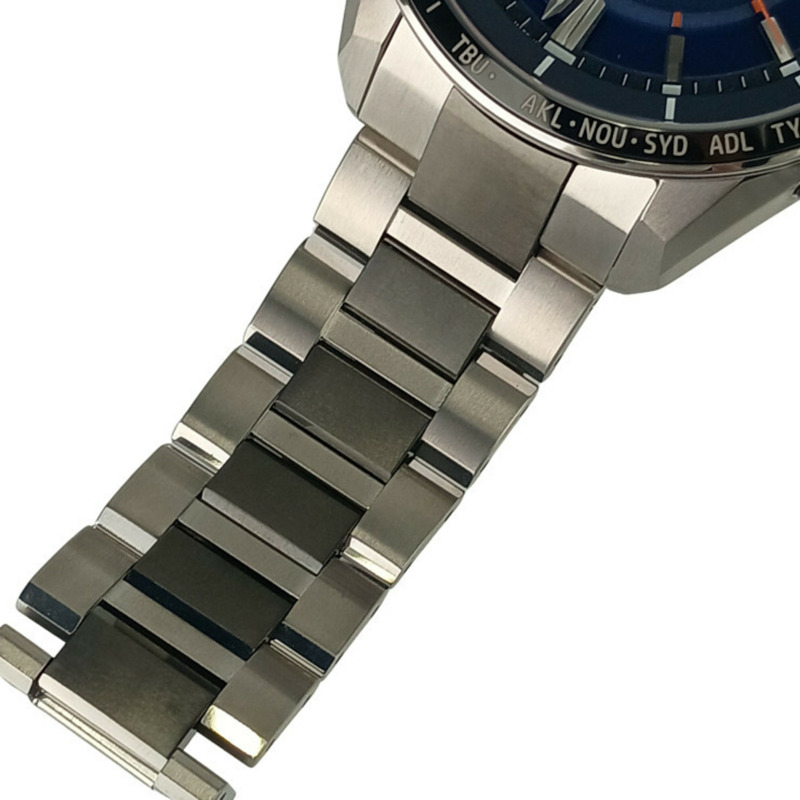 西鐵城 Attesa 衛星波浪 GPS 太陽能腕錶 F150 T025811 CC3085 51L 藍色錶盤 TI 男士-5