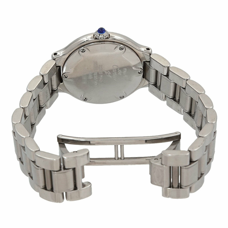 卡地亞 Must 21 Vantianne W10109T2 女士銀色石英腕錶-3