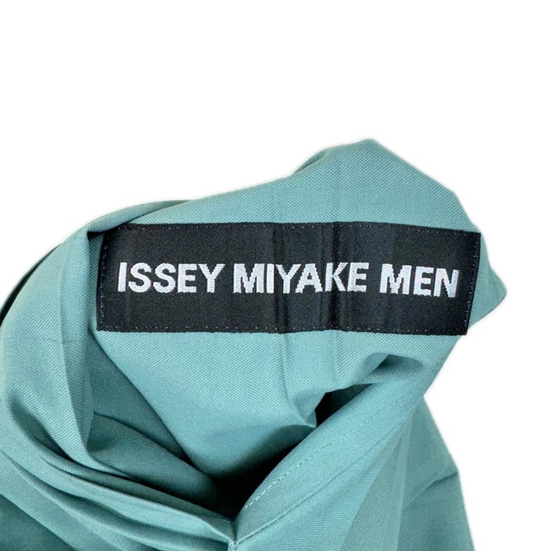 三宅一生Issey Miyake men 湖水綠豎摺西裝-4